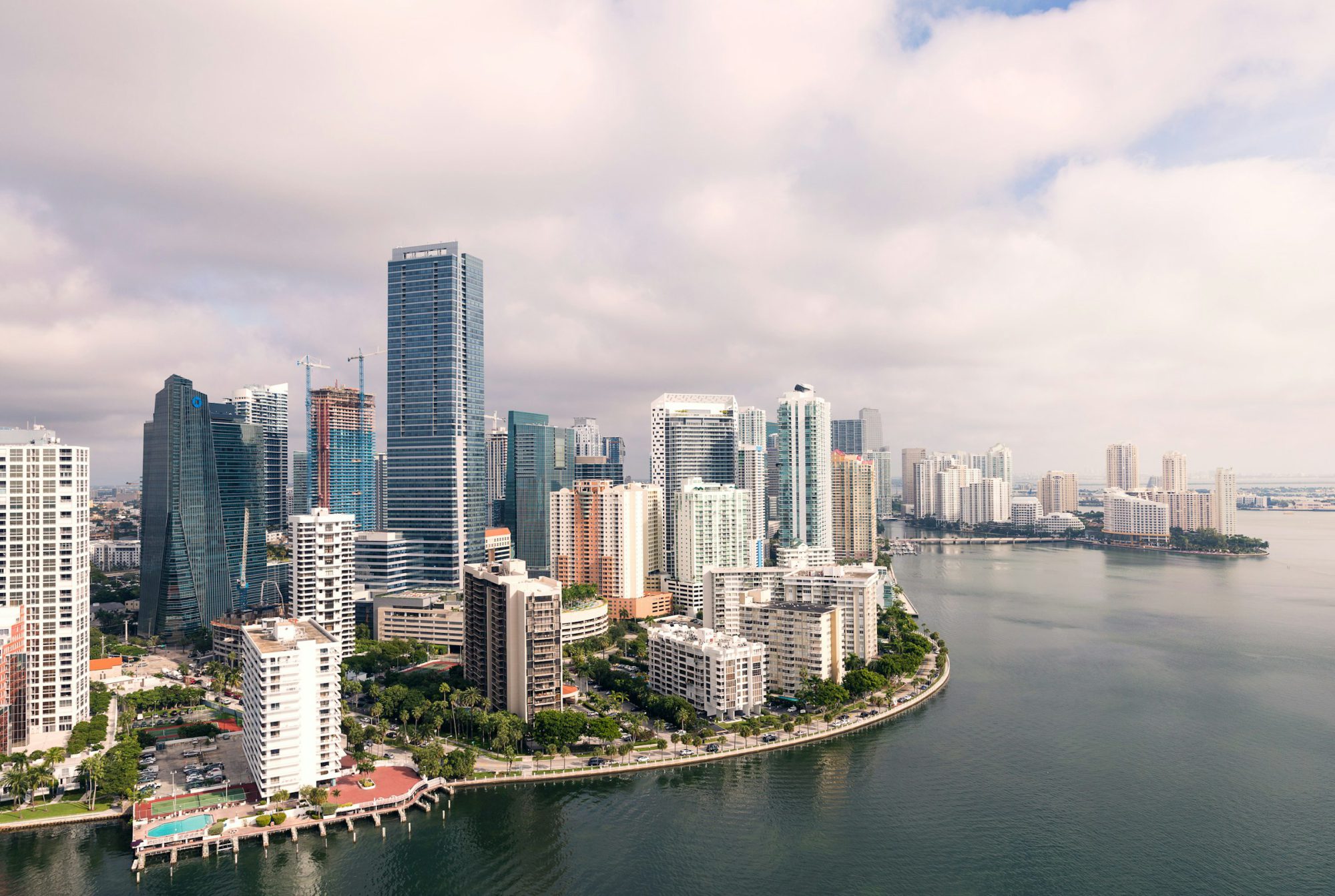 Miami skyline and harbor